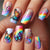 12 Sizes-24 Pcs Press On Nails Y584