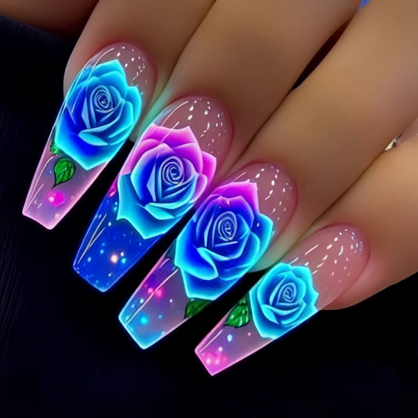 12 Sizes-24 Pcs Press On Nails Y659