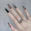 12 Sizes-24 Pcs Press On Nails W037