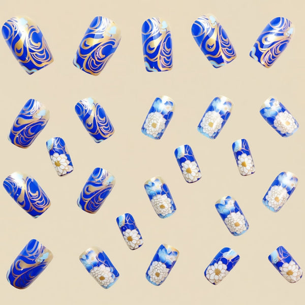 12 Sizes-24 Pcs Press On Nails Y002