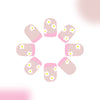 12 Sizes-24 Pcs Press On Nails C787