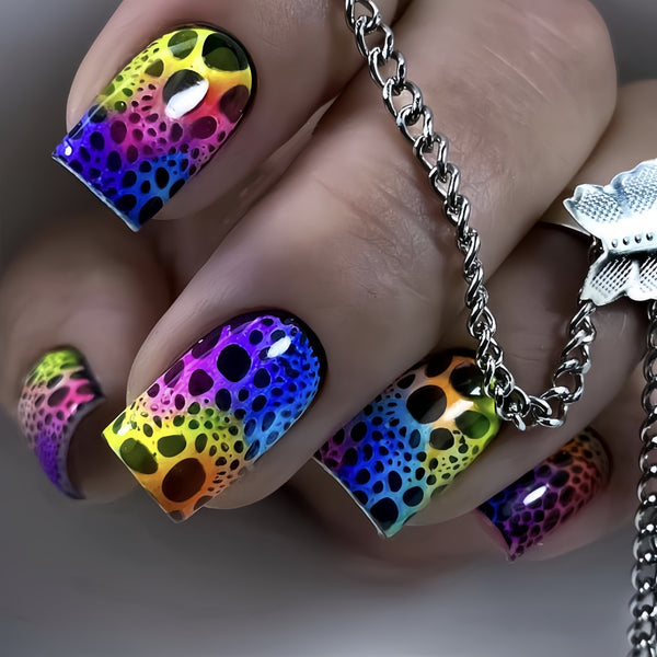 12 Sizes-24 Pcs Press On Nails Y1819