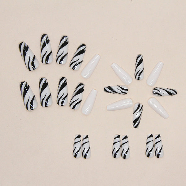 12 Sizes-24 Pcs Press On Nails W649