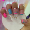 12 Sizes-24 Pcs Press On Nails W1153