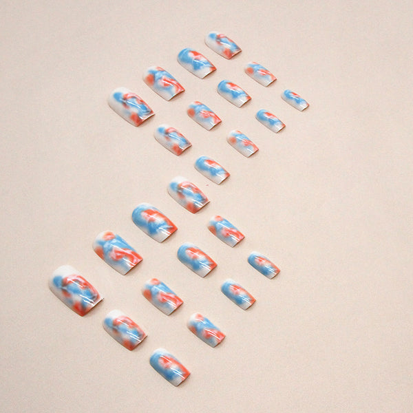 12 Sizes-24 Pcs Press On Nails W1316