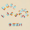 12 Sizes-24 Pcs Press On Nails Y1416