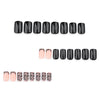 12 Sizes-24 Pcs Press On Nails JP3620