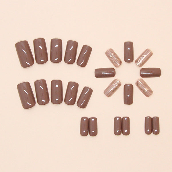 12 Sizes-24 Pcs Press On Nails W1782