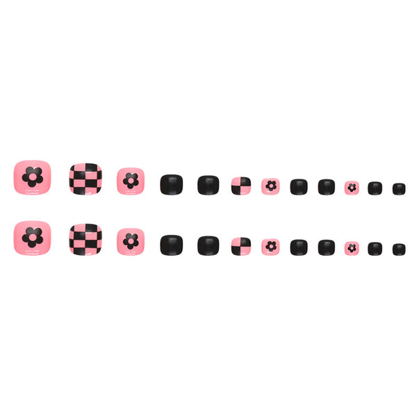 12 Sizes-24 Pcs Press On Nails F102