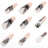 12 Sizes-24 Pcs Press On Nails JP1616