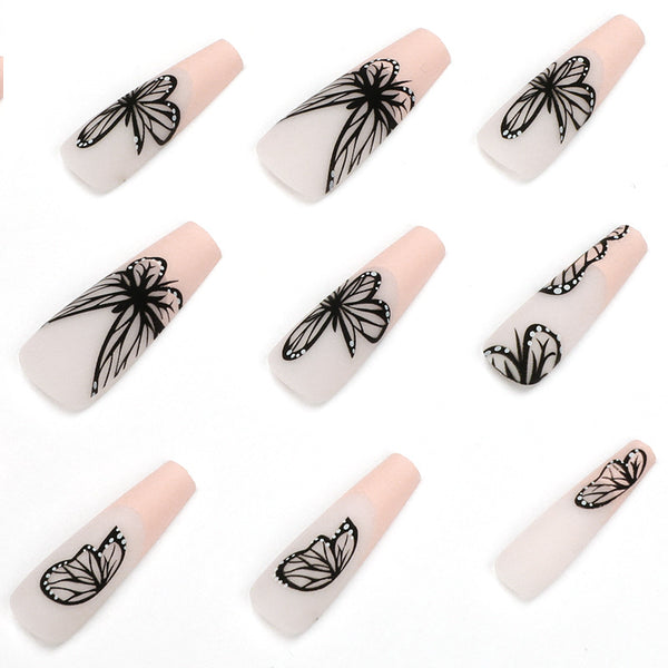 12 Sizes-24 Pcs Press On Nails JP1616
