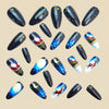 12 Sizes-24 Pcs Press On Nails Y1227