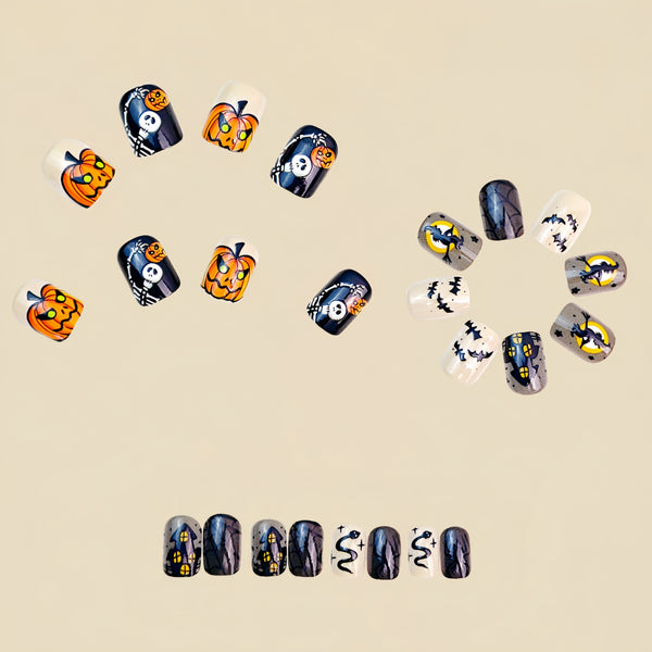 12 Sizes-24 Pcs Press On Nails Y142