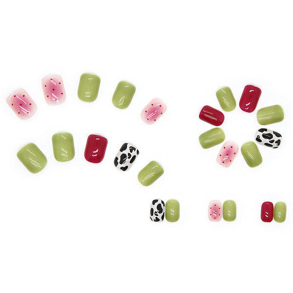 12 Sizes-24 Pcs Press On Nails R450