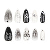 12 Sizes-24 Pcs Press On Nails JP3399