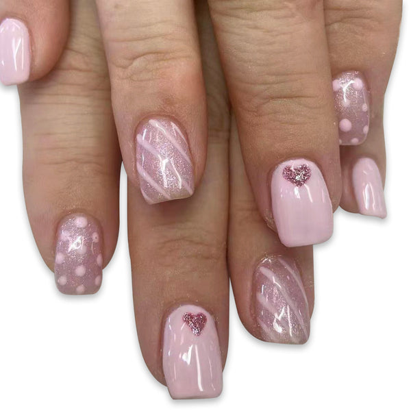 12 Sizes-24 PcsPress On Nails C745