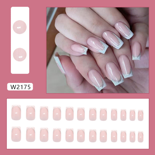 12 Sizes-24 Pcs Press On Nails W2175