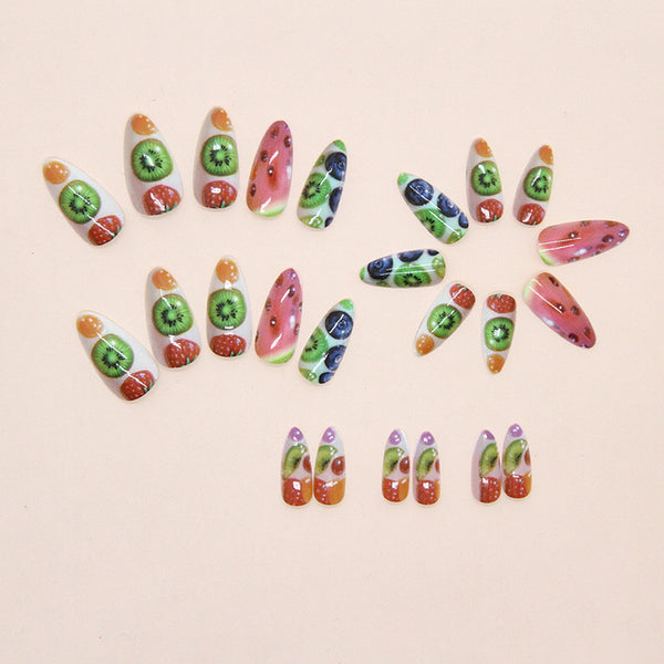 12 Sizes-24 Pcs Press On Nails W1925