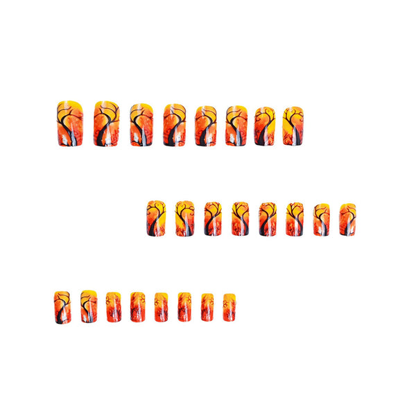 12 Sizes-24 Pcs Press On Nails Y255-1