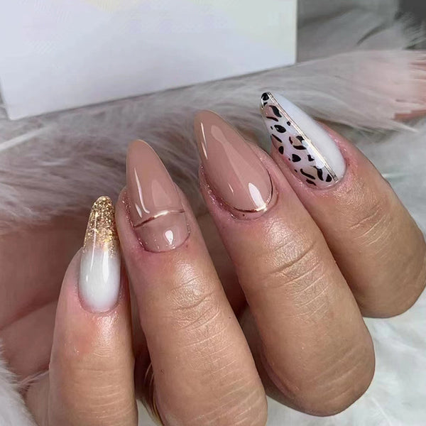 12 Sizes-24 Pcs Press On Nails W1356