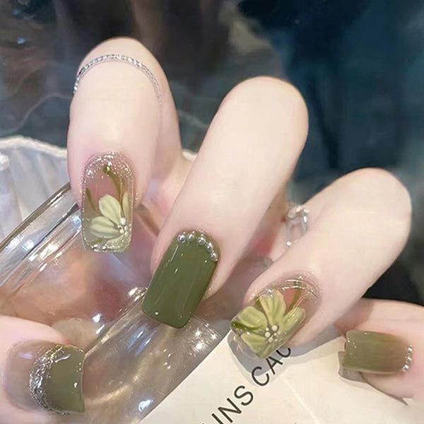 12 Sizes-24 Pcs Press On Nails Z384