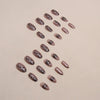 12 Sizes-24 Pcs Press On Nails W1089