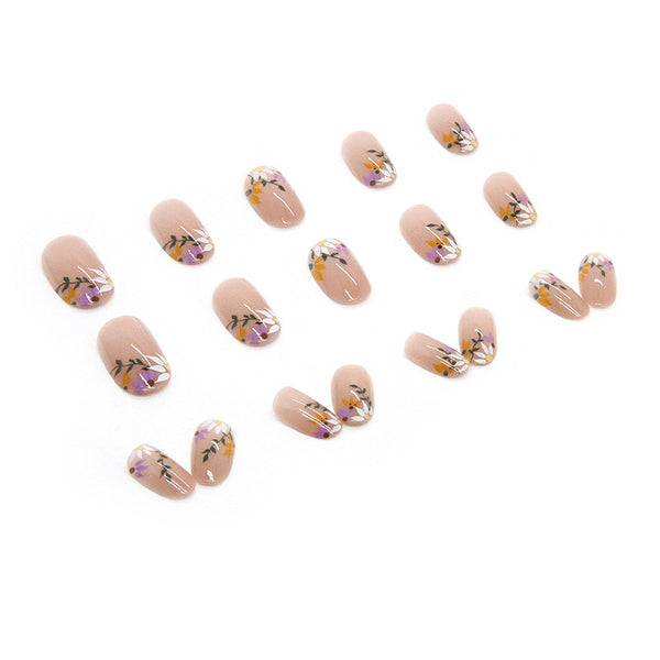 12 Sizes-24 Pcs Press On Nails W164