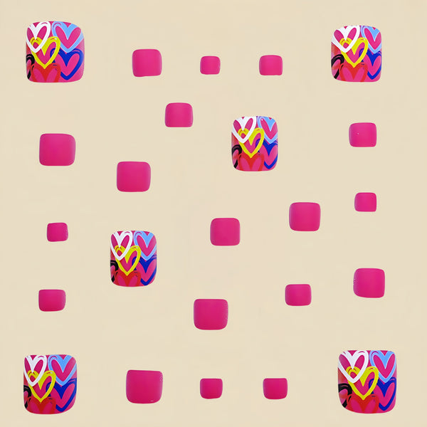 12 Sizes-24 Pcs Press On Nails Y763