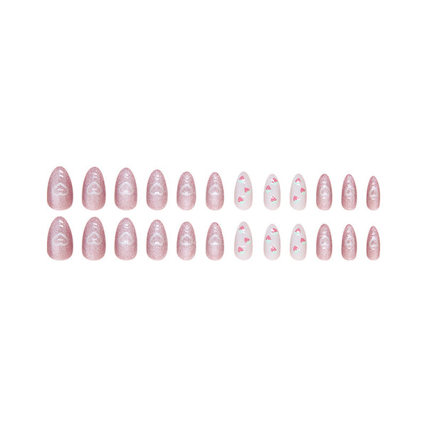 12 Sizes-24 Pcs Press On Nails W1555