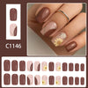 12 Sizes-24 Pcs Press On Nails C1146