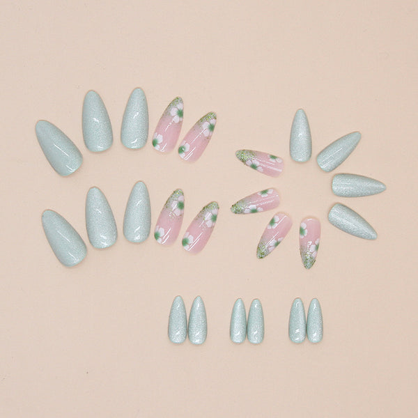 12 Sizes-24 Pcs Press On Nails W1533