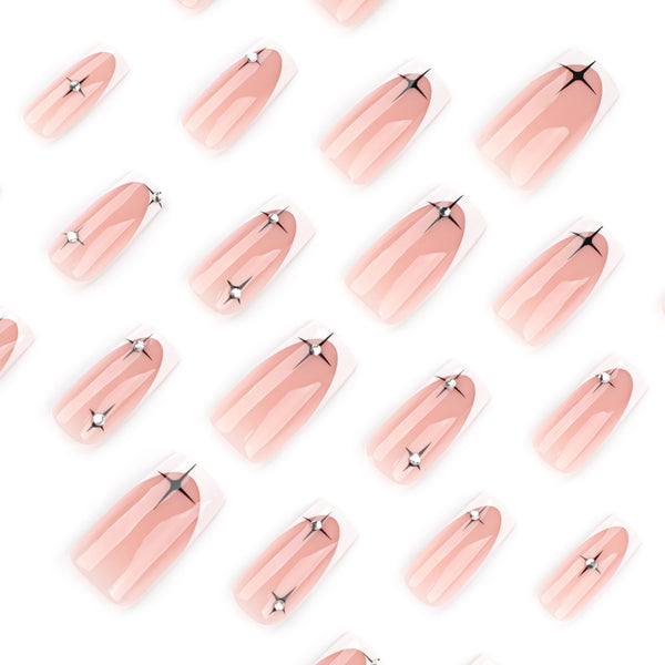 12 Sizes-24 Pcs Press On Nails JP4027