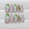 12 Sizes-24 Pcs Press On Nails Z989
