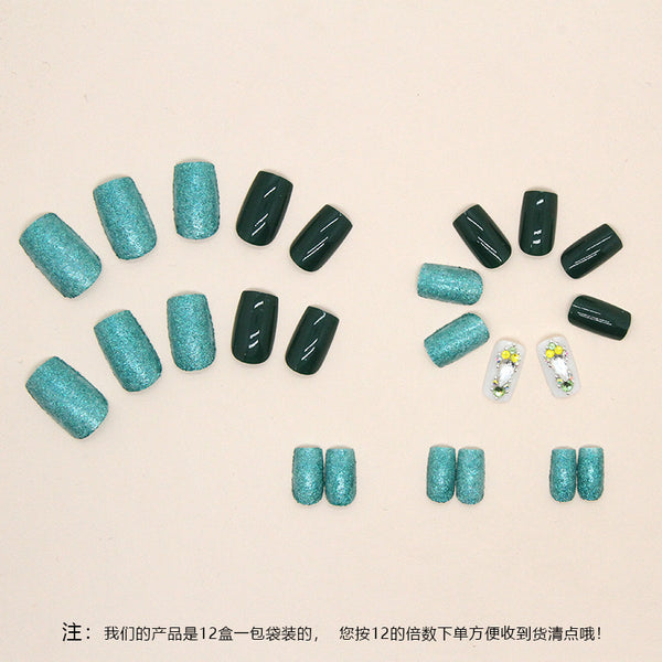 12 Sizes-24 Pcs Press On Nails Z620