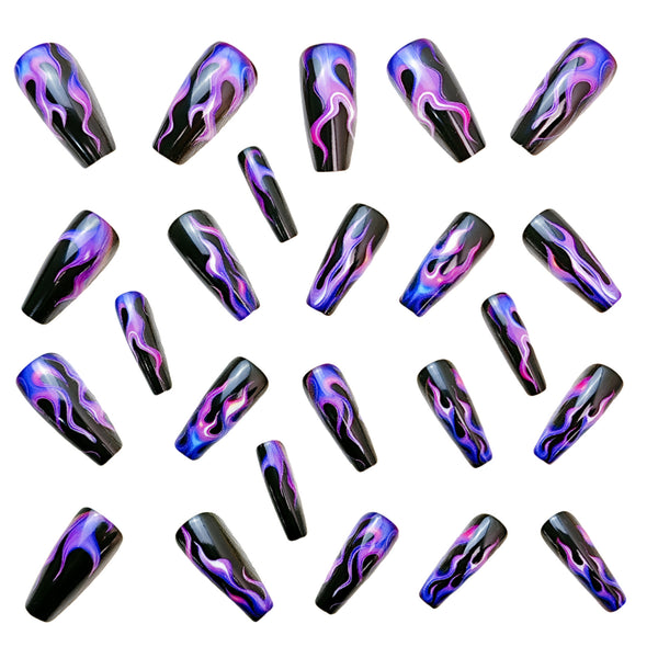 12 Sizes-24 Pcs Press On Nails Y699
