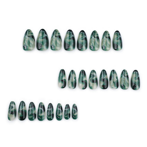 12 Sizes-24 Pcs Press On Nails JP3501