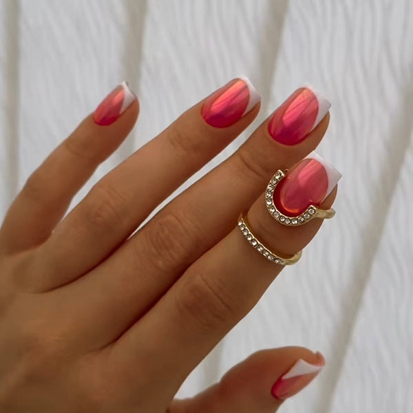 12 Sizes-24 Pcs Press On Nails W1363