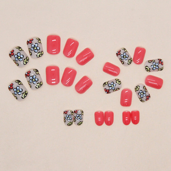 12 Sizes-24 Pcs Press On Nails W1082