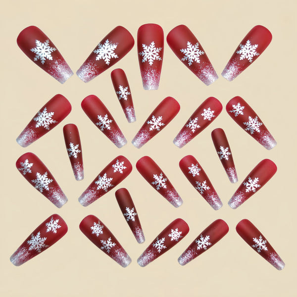 12 Sizes-24 Pcs Press On Nails Y1256