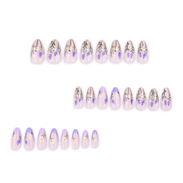12 Sizes-24 Pcs Press On Nails JP3760