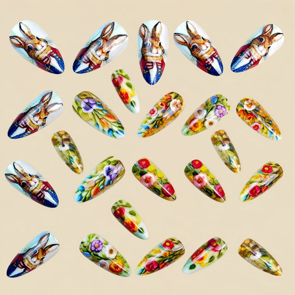 12 Sizes-24 Pcs Press On Nails Y1839