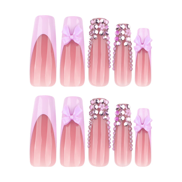 12 Sizes-24 Pcs Press On Nails JP4304