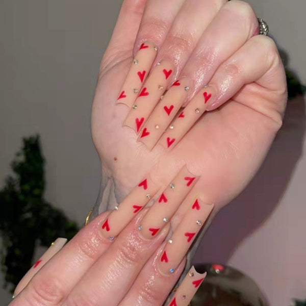 12 Sizes-24 Pcs Press On Nails Z239