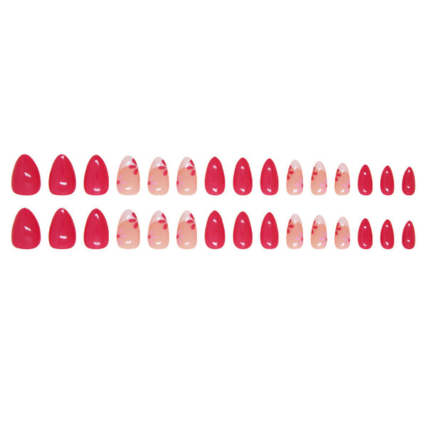 12 Sizes-24 Pcs Press On Nails W1633