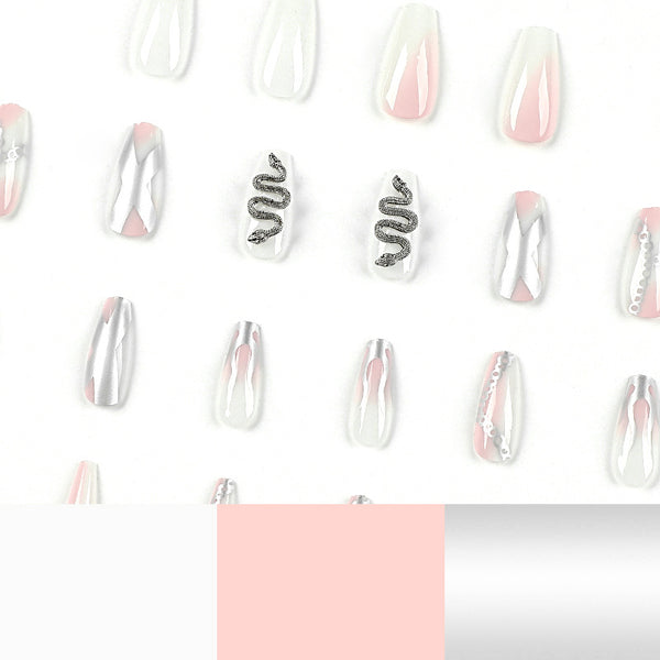 12 Sizes-24 Pcs Press On Nails JP2622