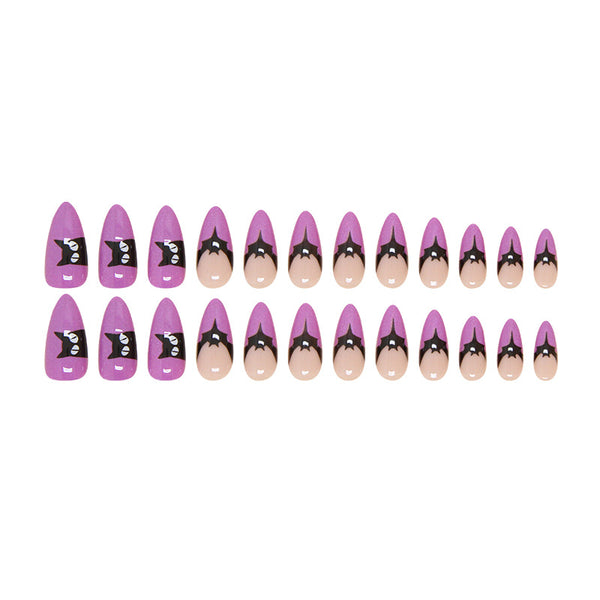 12 Sizes-24 Pcs Press On Nails W1727