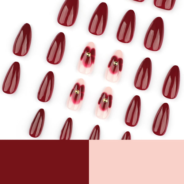 12 Sizes-24 Pcs Press On Nails JP3695