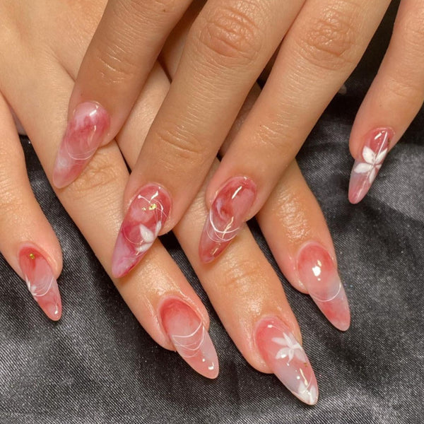 12 Sizes-24 Pcs Press On Nails W1645