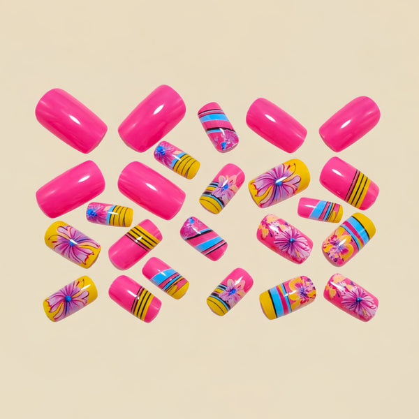12 Sizes-24 Pcs Press On Nails Y1529