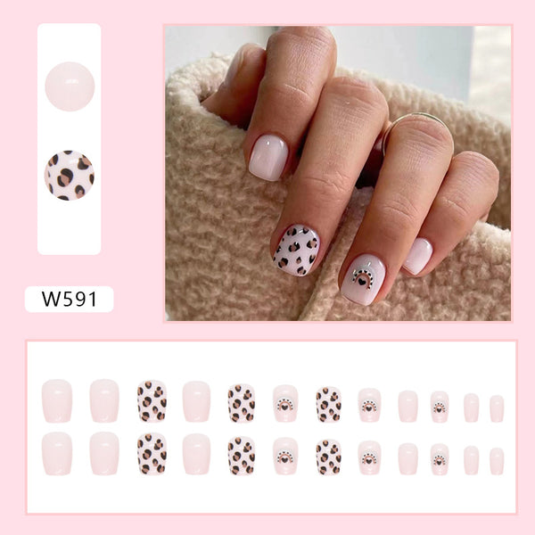 12 Sizes-24 Pcs Press On Nails W591